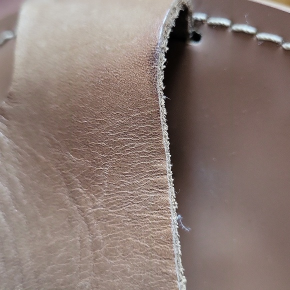 Barbara Barbieri tan leather block heel open toe sling back sandals Sz 37 - Picture 14 of 15